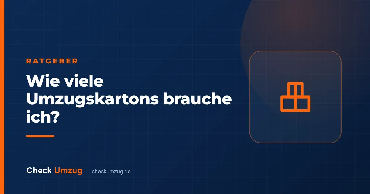 Wie viele Umzugskartons brauche ich?